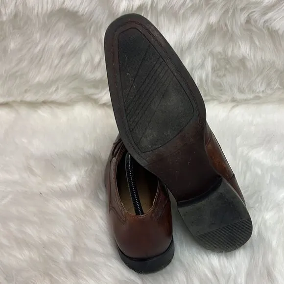 Collection by Michael Strahan Brown Leather Dress Shoes Size 10 B27