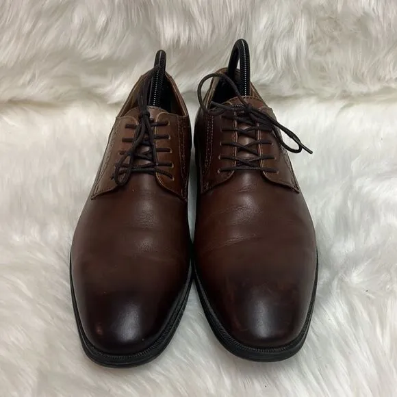 Collection by Michael Strahan Brown Leather Dress Shoes Size 10 B27