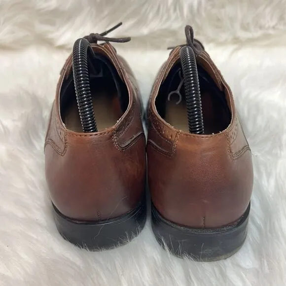 Collection by Michael Strahan Brown Leather Dress Shoes Size 10 B27