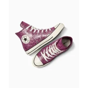Converse Chuck Taylor All Star Hi Top Glitter Orchid Abyss Women's Size 6.5 NIB