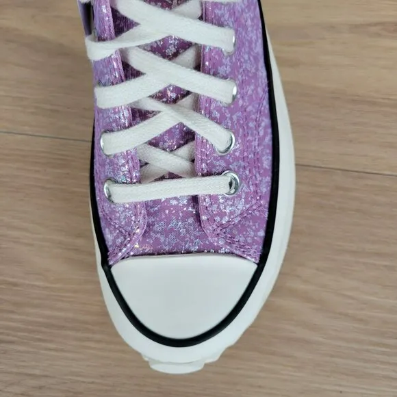❤️❤️Converse Run Star Hike Platform Hi Sz 7.5 Women Shoes Purple Glitter A10096C
