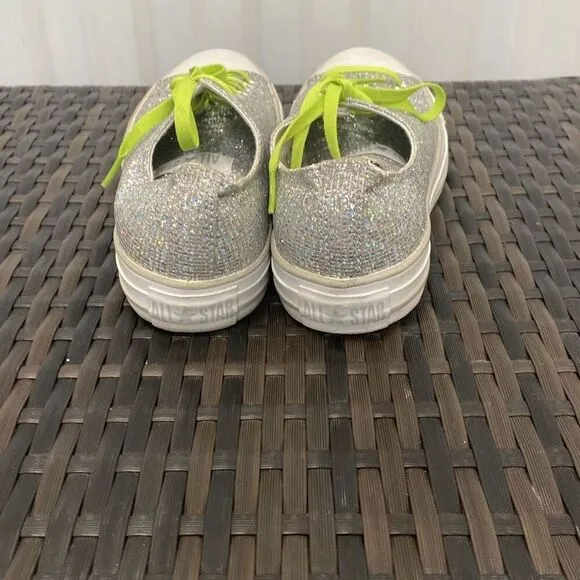 Converse, silver glitter women’s size 9 sneakers