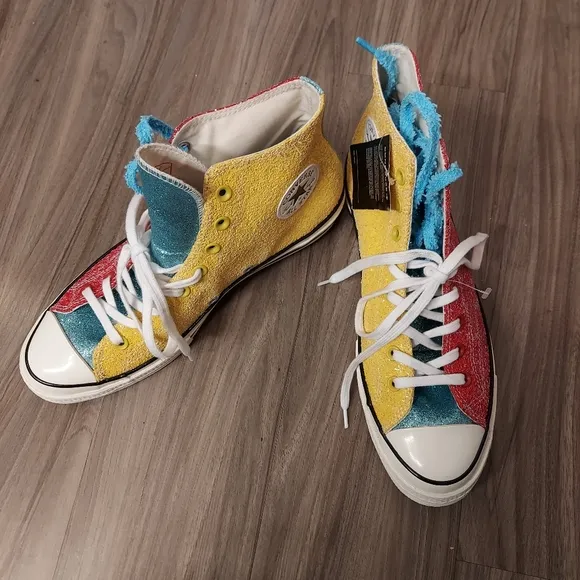 Converse x jw anderson glitter shoes nwt