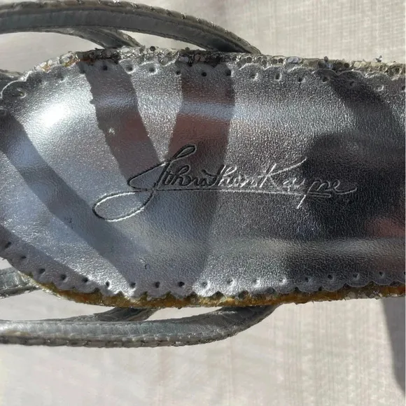 COPY - Womens Jonathan Kayne Silver Glitter Heels - Sz. 7