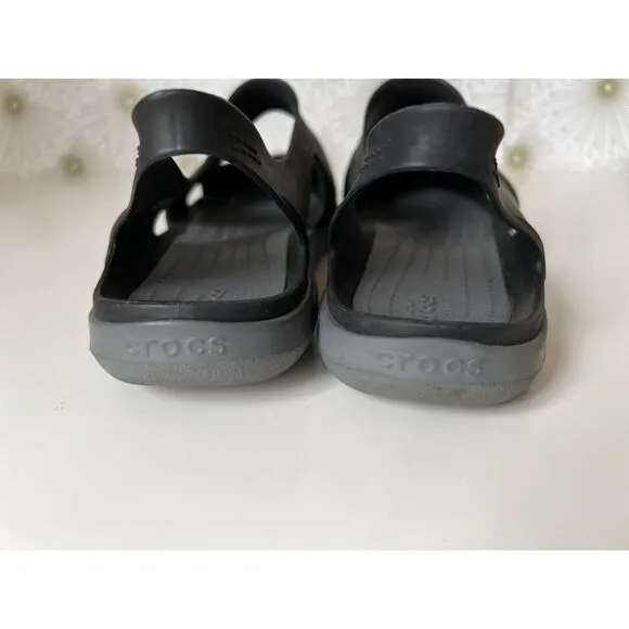 Crocs black Swiftwater Wave shoes. Size 8.