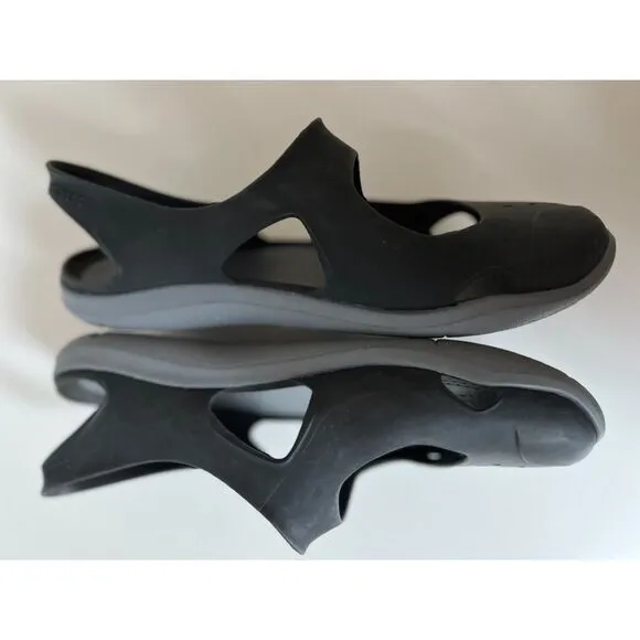 Crocs black Swiftwater Wave shoes. Size 8.
