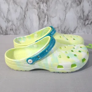 Crocs Margaritaville‎ Men's Sandals Neon Green &amp; Blue Size M12