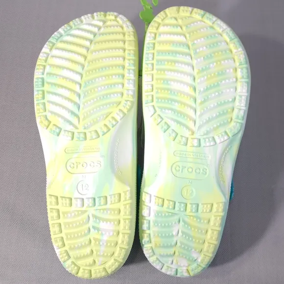 Crocs Margaritaville‎ Men's Sandals Neon Green &amp; Blue Size M12