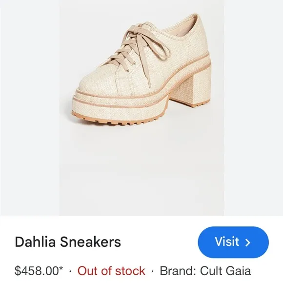 Cult Gaia Cream Platform Shoes with Elegant Design