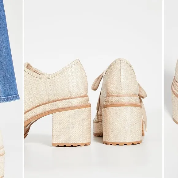 Cult Gaia Cream Platform Shoes with Elegant Design