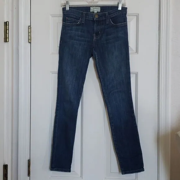 CURRENT/ELLIOTT The Stilletto Skinny Jean medium blue color