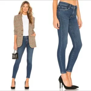 CURRENT/ELLIOTT The Stilletto Skinny Jean medium blue color