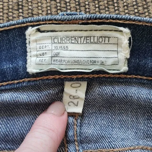 CURRENT/ELLIOTT The Stilletto Skinny Jean medium blue color