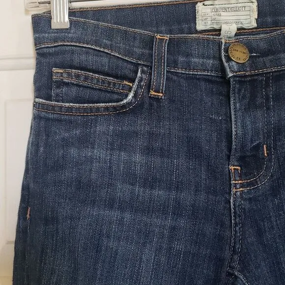 CURRENT/ELLIOTT The Stilletto Skinny Jean medium blue color