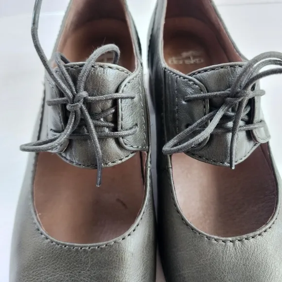 Dansko Linda Green Mary Jane Lace-Up Pumps