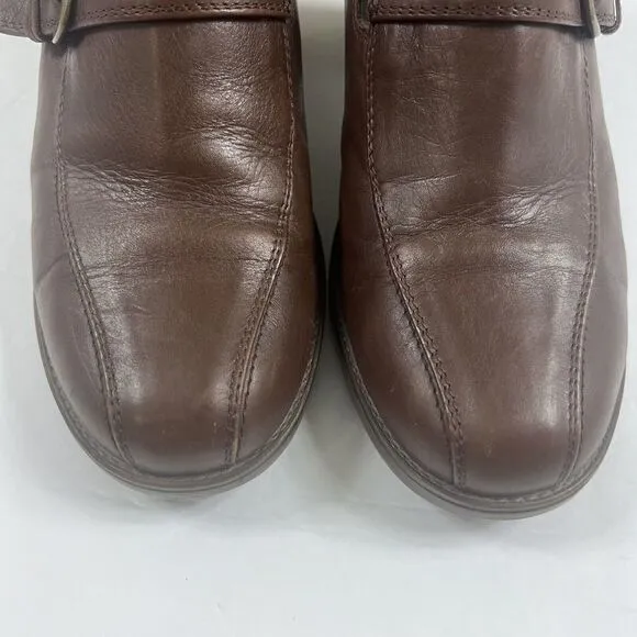 Dansko Women's Brown Leather Dress Shoes Heels Pumps Size 40 US 9.5-10 Booties