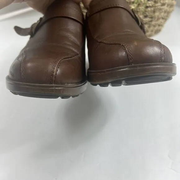 Dansko Women's Brown Leather Dress Shoes Heels Pumps Size 40 US 9.5-10 Booties