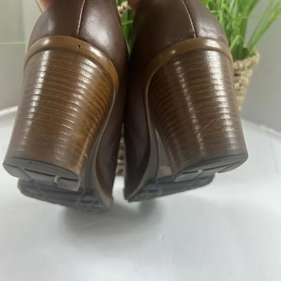 Dansko Women's Brown Leather Dress Shoes Heels Pumps Size 40 US 9.5-10 Booties