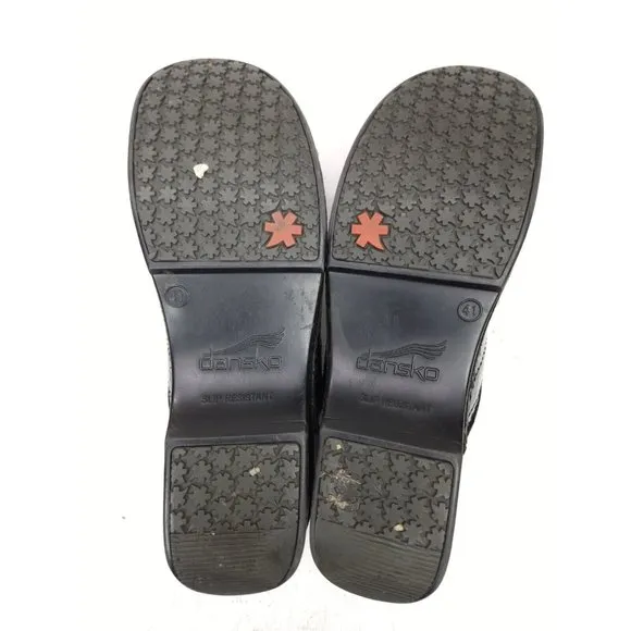 DANSKO XP Clogs Black Snake Print Shoes Nurse Womens EU 41/ US 10.5-11