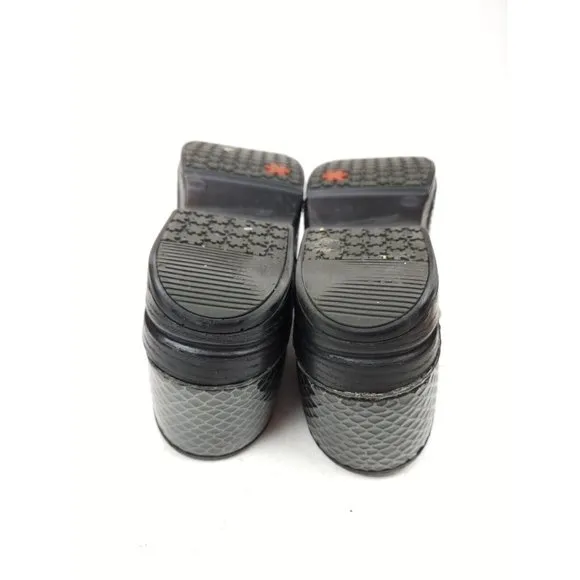 DANSKO XP Clogs Black Snake Print Shoes Nurse Womens EU 41/ US 10.5-11