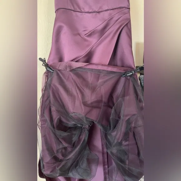 David’s‎ Bridal Plum A-Line JB (junior bride) Dress - Size 14