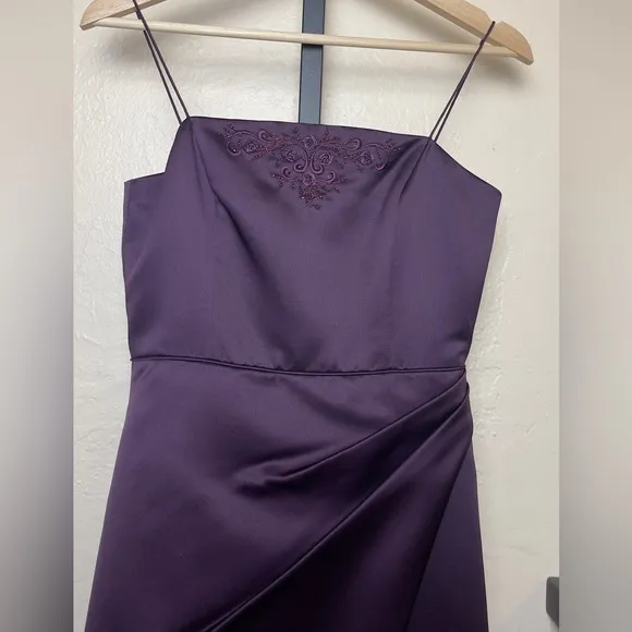 David’s‎ Bridal Plum A-Line JB (junior bride) Dress - Size 14