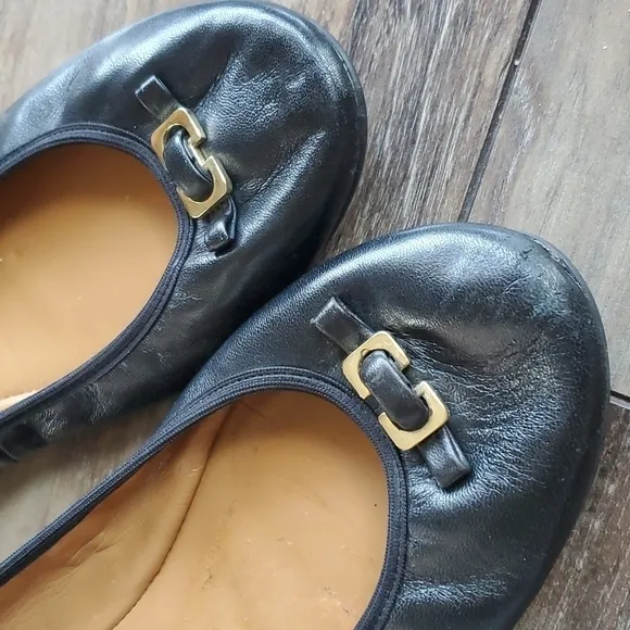 Diane Von Furstenberg Women  leather ballets flats shoes sz 8M
