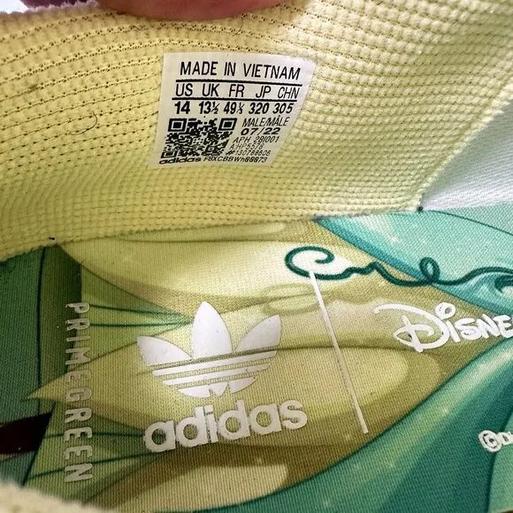 Disney Adidas Original X Sneakers Stan Smith Princess Tiana HP 5578 Glitter Shoe