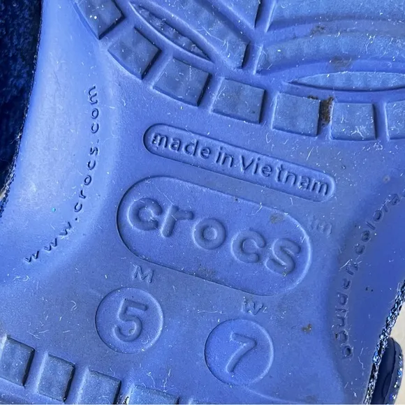 Disney Crocs Sorcerer Mickey Mouse Make a Wish Blue Glitter Clogs Shoes Size 7