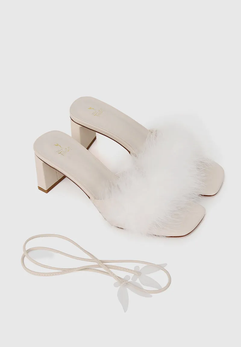 Disney Tinkerbell Keep On Flyin' Open Toe Heels (Beige)