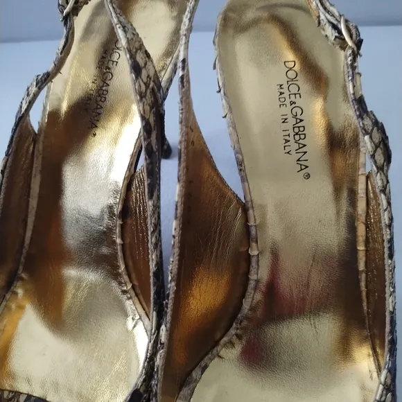 DOLCE GABBANA SLINGBACK PUMPS