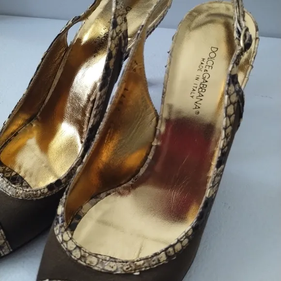 DOLCE GABBANA SLINGBACK PUMPS