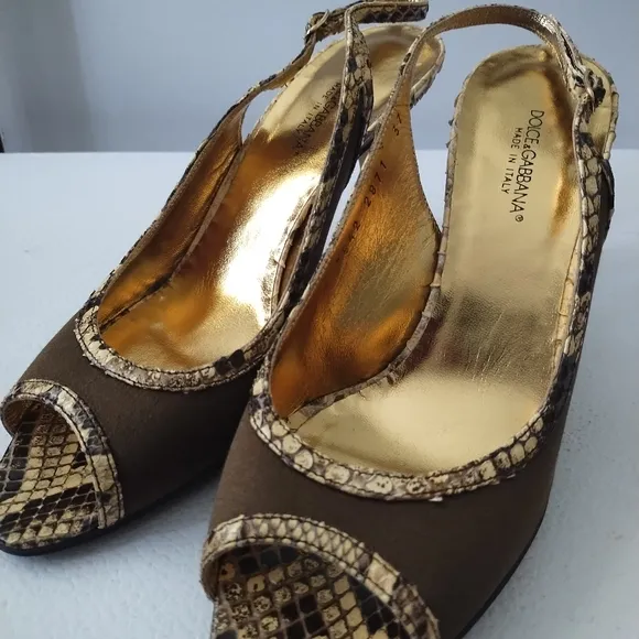 DOLCE GABBANA SLINGBACK PUMPS