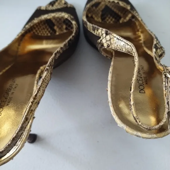 DOLCE GABBANA SLINGBACK PUMPS