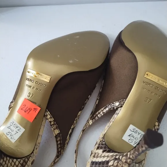 DOLCE GABBANA SLINGBACK PUMPS
