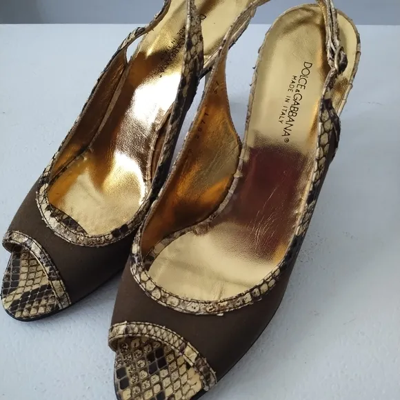 DOLCE GABBANA SLINGBACK PUMPS