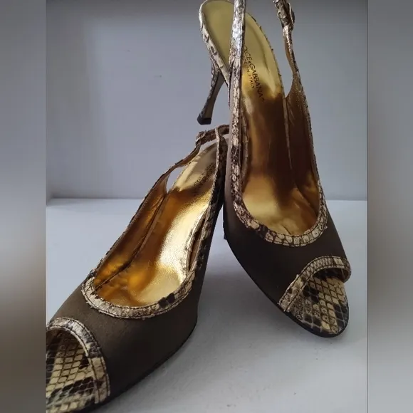 DOLCE GABBANA SLINGBACK PUMPS