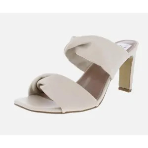 Dolce Vita Scarlet Twist Strap Heeled Sandals Beige Size 7