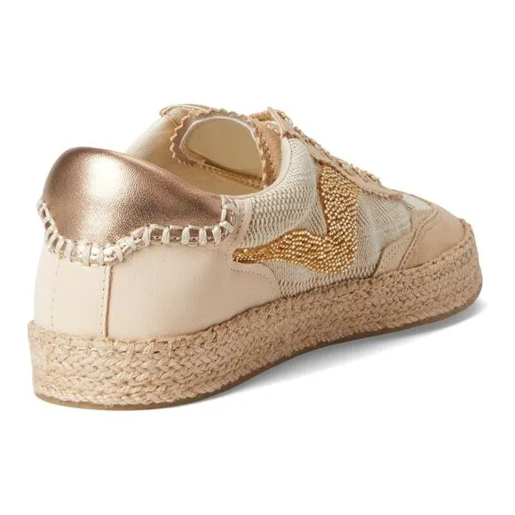 Dolce Vita Shoes Notice Gold Multi Espadrille Bead Embellished Sneakers
