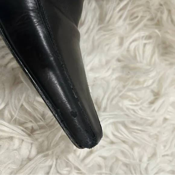 Donald J Pliner Black Heeled Ankle Boots, size 8.5