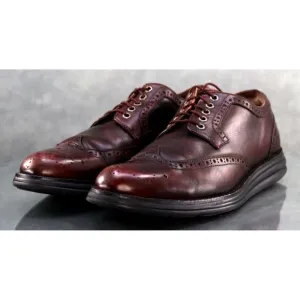 Donald J PLiner EVEB-SXSX Men's Wingtip Dress Shoes Size 9.5 EU 9 Leather Cognac