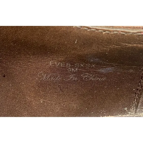 Donald J PLiner EVEB-SXSX Men's Wingtip Dress Shoes Size 9.5 EU 9 Leather Cognac