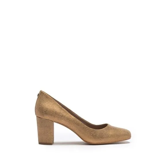 Donald Pliner NEW Parris Metallic Gold Bronze  Sparkle Pumps Shoes 9