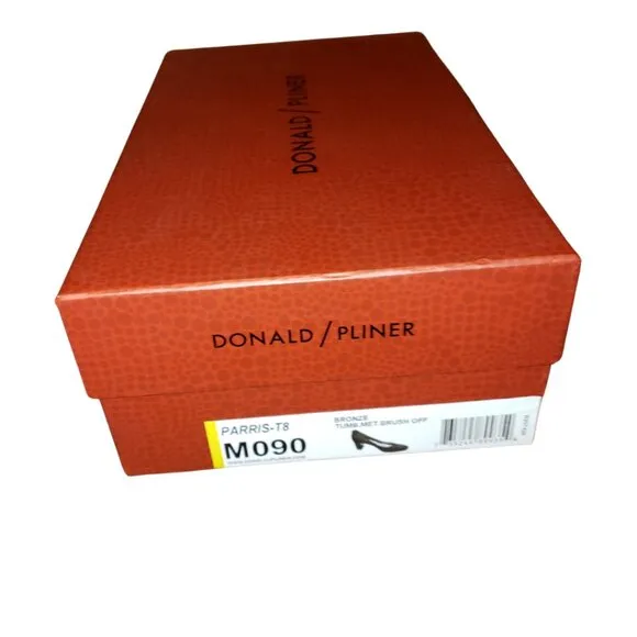 Donald Pliner NEW Parris Metallic Gold Bronze  Sparkle Pumps Shoes 9