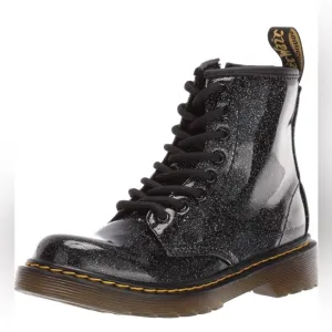 Dr. Martens 1460 Glitter J Lace up Boots Coated Sparkle Kid’s/Girl’s Size 1