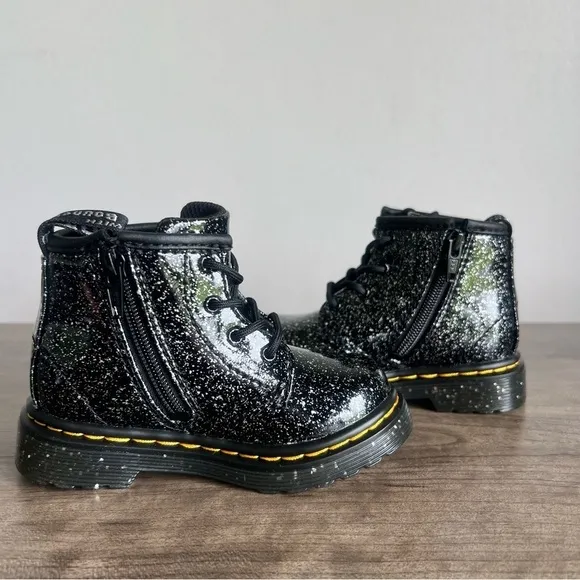 Dr. Martens 1460 I Cosmic Glitter Infant Lace Up Boot Size 6 #B1125