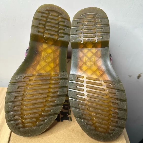 Dr Martens 1460 pink Glitter Combat Boots Y2K 90s Size 5