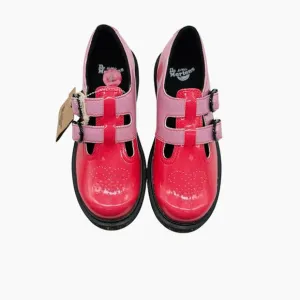 Dr. Martens Girl's 8065 Pink Gradient Glitter Mary Jane Shoes New Size 3