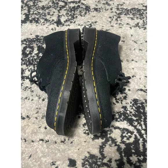 Dr. Martens Glitter Ray Black Oxford Shoes Women's Size 8