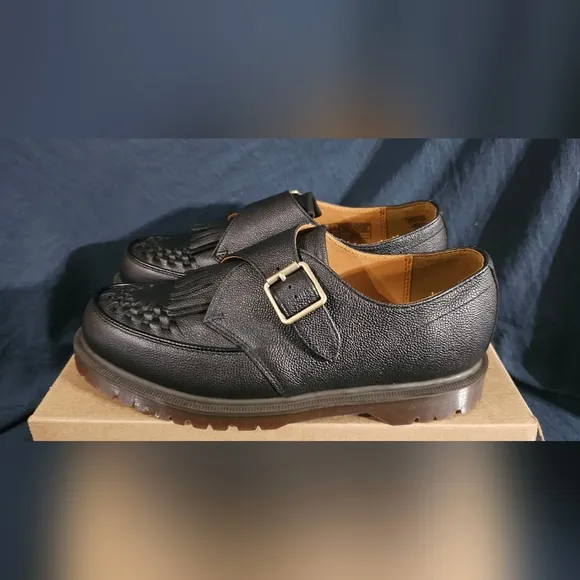 Dr Martens Mens Ramsey Monkstrap KLT Shoes Black Size 11 New No Box